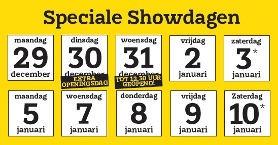 Speciale Showdagen 2025 – 2026